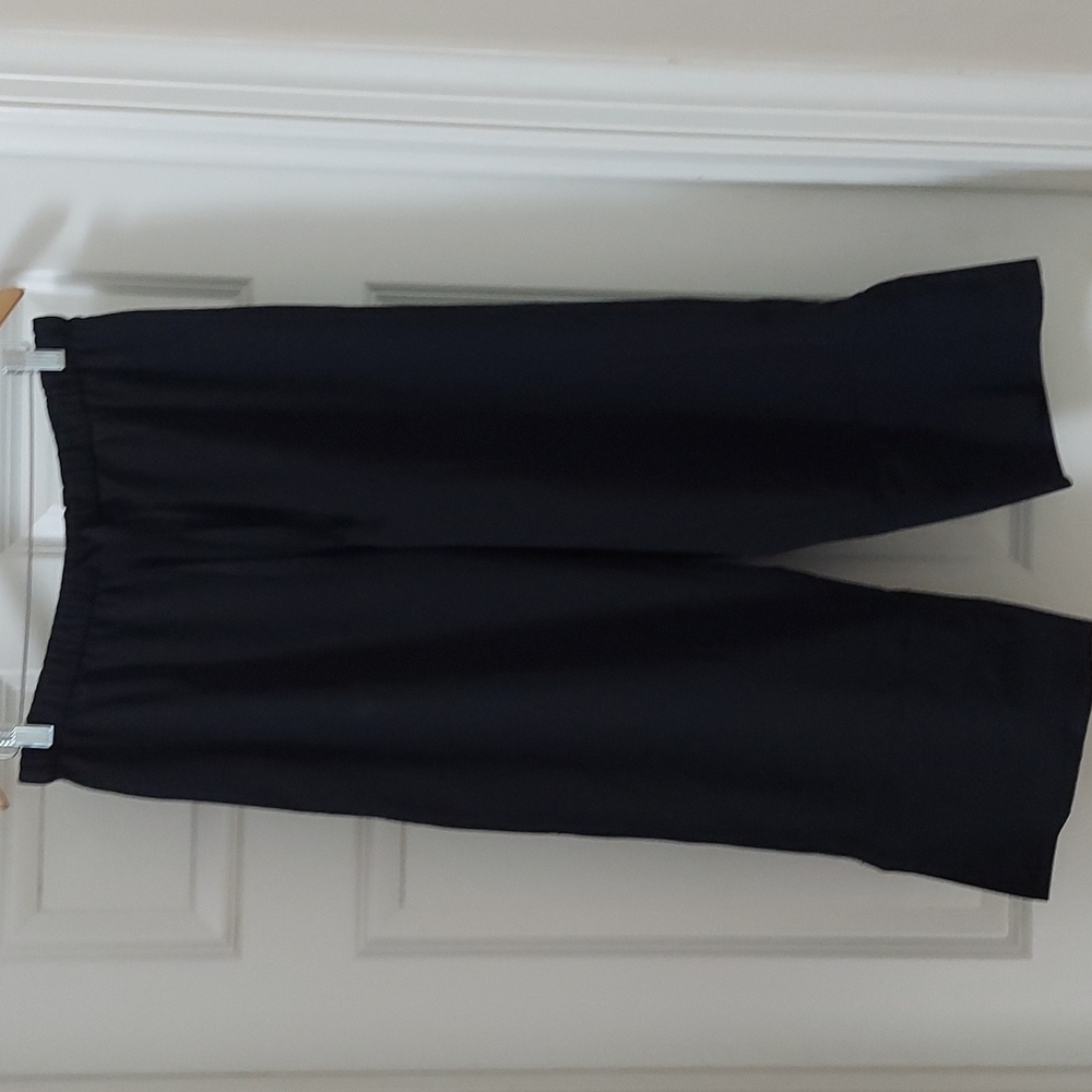 Reebok work out pants L blk w/ white stripe.